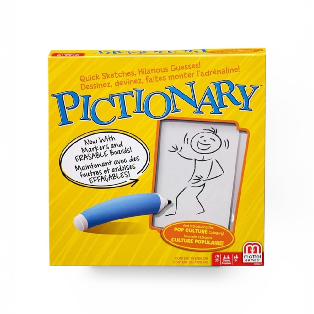 Pictionary Board Pop Culture Game Mattel